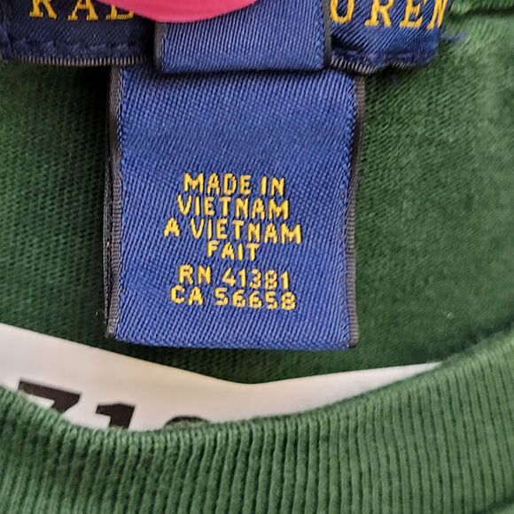 Ralph-Lauren Shirt Teens XL 19x25 Green - Picture 14 of 15